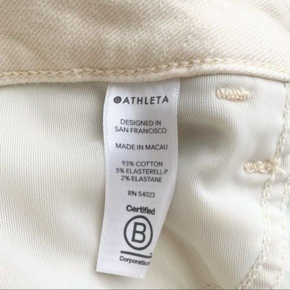 Athleta Flex Sculptek Cream Straight Leg Jeans - Picture 7 of 10